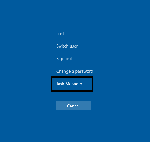 Windows 10 task manager